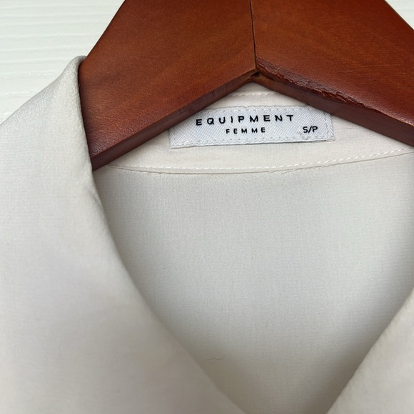 EQUIPMENT | Mina Tie Front Blouse Sz S - Picture 3 of 6